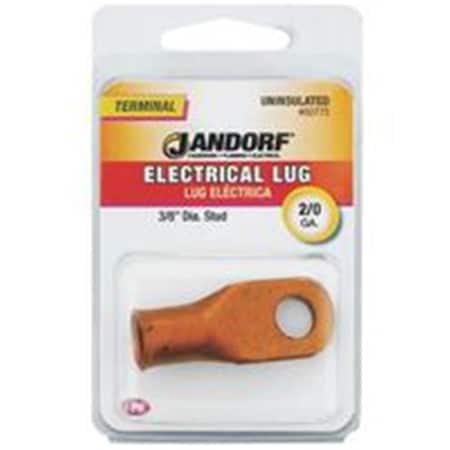 Jandorf Terminal Elec Lug 2/0 Un 3/8In 60775 3399292